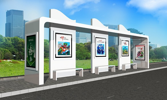 城市簡約公交站臺