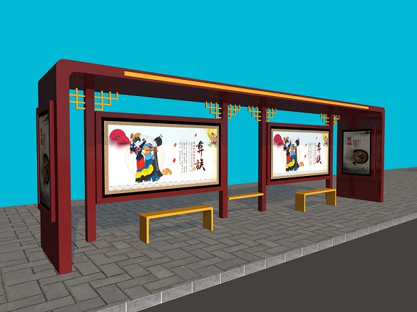 特色仿古候車亭