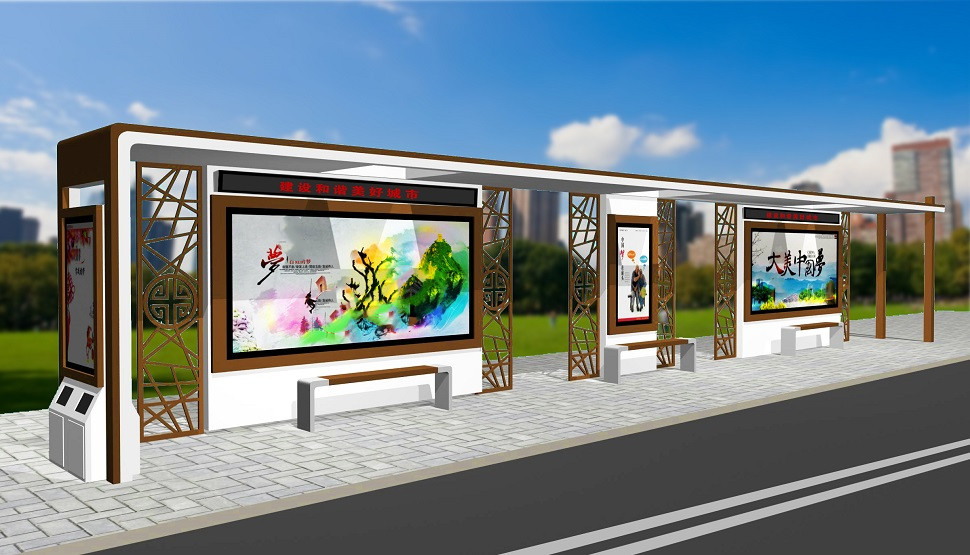 特色中式古典候車亭